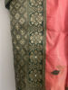 Picture of Peach Green Silk Saree with Knot Blouse