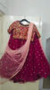 Picture of Grape wine Lehenga, with blouse and dupatta