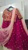 Picture of Grape wine Lehenga, with blouse and dupatta