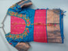 Picture of Pink nd blue combination pattu saree with beautiful  Maggam work blouse