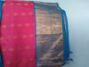 Picture of Pink nd blue combination pattu saree with beautiful  Maggam work blouse