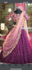 Picture of Grape wine Lehenga, with blouse and dupatta