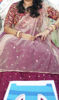 Picture of Grape wine Lehenga, with blouse and dupatta