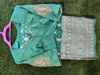 Picture of Banarasi saree with zardosi maggam work blouse with high neck