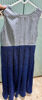 Picture of Grey banaras and royal blue shimmery long frock for 11 -12Y