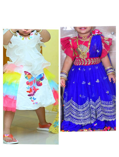 Picture of western and traditional wear combo 2-3y