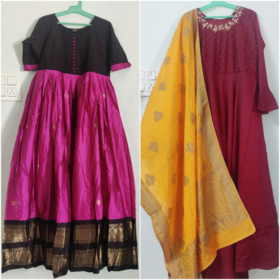 Picture of Long anarkali combo set