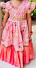 Picture of Pichwai themed Frock with maggam work For 4-6Y