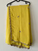 Picture of Yellow saree and kalamkari blouse