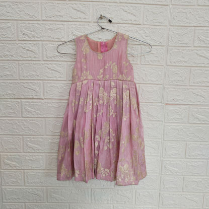 Picture of Never worn Pink Tissue Frock For 1-2Y