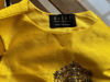 Picture of Bright Yellow crop top and dhoti with jacket