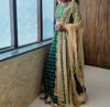 Picture of Bottle green georgette lehanga with maggam work blouse