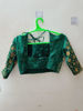 Picture of Bottle green georgette lehanga with maggam work blouse