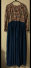 Picture of Navy blue Georgette alia cut long dress