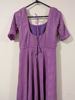 Picture of Beautiful Lavender Georgette thread work padded long frock