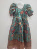 Picture of Beautiful green tussar silk pichwai design long dress For 4-5Y