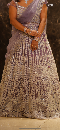 Picture of Lavender partywear lehenga