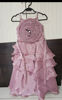 Picture of Onion pink flower Frock For 6-8Y