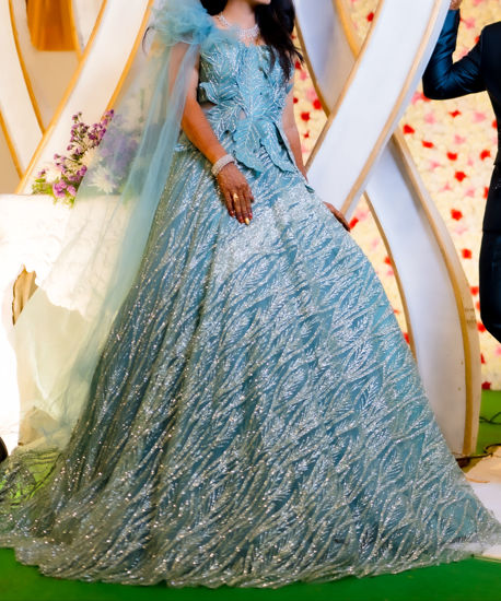 Picture of Aqua Blue Long Frock