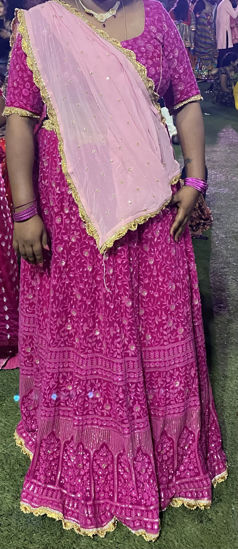 Picture of Pink chikankari Lehenga