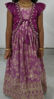 Picture of Lavender self contrast colour designer long frock