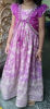 Picture of Lavender self contrast colour designer long frock