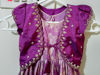 Picture of Lavender self contrast colour designer long frock