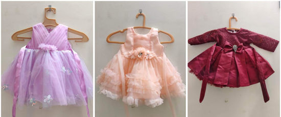 Picture of Combo of cute frocks For 0-3M