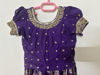 Picture of Dark purple lehenga and maggam blouse For 2-4Y