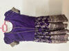 Picture of Dark purple lehenga and maggam blouse For 2-4Y