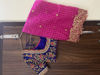 Picture of Pink and purple kanchipattu langa voni