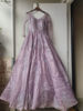 Picture of NEERU'S lilac color heavy party wear long gown