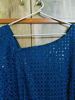 Picture of Dark blue embroidery sequin full party gown