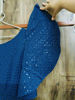 Picture of Dark blue embroidery sequin full party gown