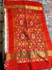 Picture of Ikkat saree with maggam work Blouse