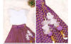 Picture of Little rajkumari brand Banaras skirt with ruffled crop top For 4-5Y