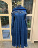 Picture of Blue Anarkali with hand work duppata