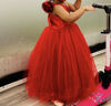 Picture of Combo of Red party gown and a crop top set For 2-3Y