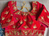 Picture of Red Bridal lehanga with stitched blouse and dupatta