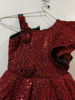 Picture of Marron Shimmer Frock For 2-3Y