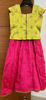 Picture of Parrot Green and Pink Raw Silk lehenga For 2-3Y