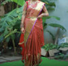 Picture of Red Kanchivaram Saree with 2 blouses