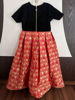 Picture of Beautiful velvet yoke & pure benaras frock For 4-6Y