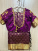 Picture of Magenta pattu saree with zardozi blouse