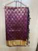 Picture of Magenta pattu saree with zardozi blouse