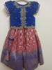 Picture of Benaras pattu langa with maggam work blouse For 2-4Y