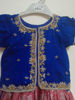 Picture of Benaras pattu langa with maggam work blouse For 2-4Y