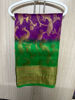 Picture of Brinjal color fancy saree