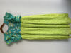 Picture of Pista teal floral frock from vastrasuka for 9-10 yrs