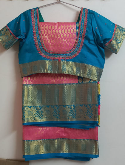 Picture of Semi silk brocade sareee